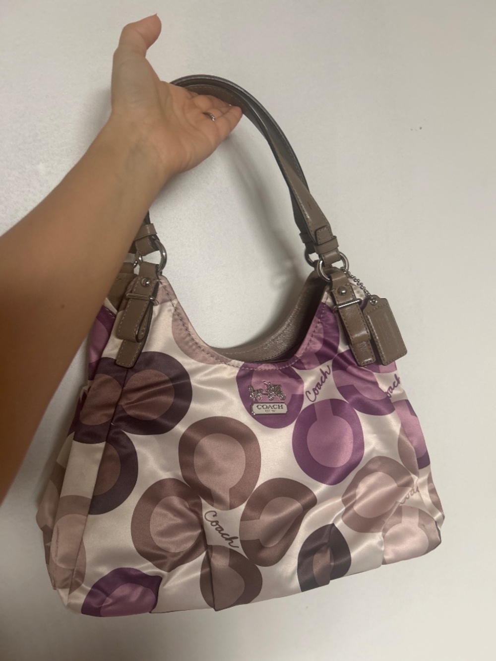 Coach- Cream Handbag - Picture 3 of 4